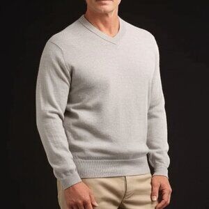 TURNBERRY Merino Wool Sweater Size Large Grandpa Dad Fisherman Cozy Classic
